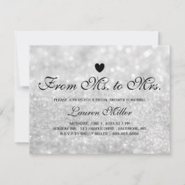 招待状 – ライトシルバーグリットFab Ms.Mrs.ブライダルシャワー