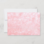 招待状 – ライトピンクグリットブライダルシャワー未来ミセス。 (裏面)