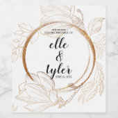 招待状 ワインラベル (シングルラベル)