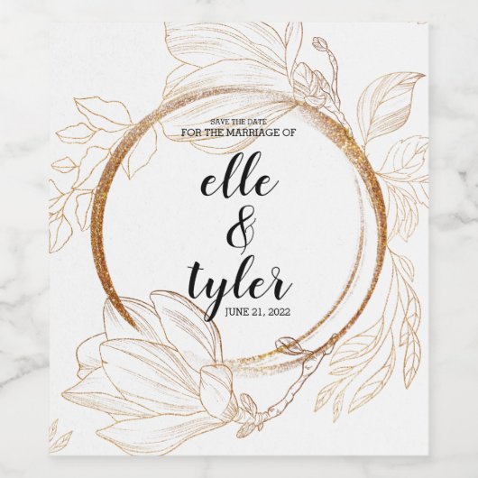 招待状 ワインラベル (シングルラベル)