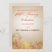 招待状、叙順祝福40周年 招待状 (正面/裏面)