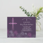 招待状-女の子--に洗礼を施す洗礼カスタム 招待状 (スタンド正面)