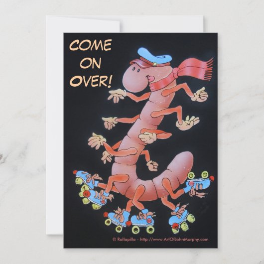 招待状-子供のためのRollapilla 招待状 (正面)