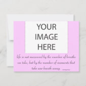 招待状「寿命は……」 招待状 (正面)