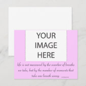 招待状「寿命は……」 招待状 (正面/裏面)