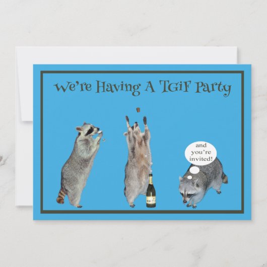 招待状·感謝していトゥ·ゴッド·イット·フライデー·パーティー 招待状 (正面)