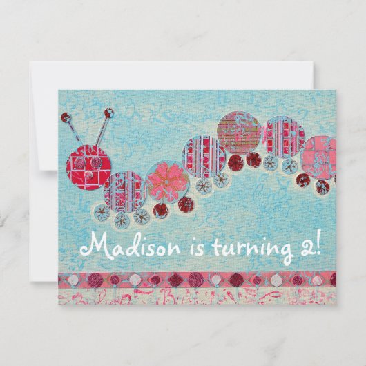 招待状:毛よくはしゃぐ虫 招待状 (正面)