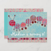 招待状:毛よくはしゃぐ虫 招待状 (正面/裏面)