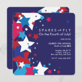 招待状 |火花が7月4日に飛ぶ (正面/裏面)