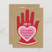 招待状：無作為な親切パーティー インビテーションポストカード (正面/裏面)