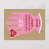 招待状：無作為な親切パーティー インビテーションポストカード (裏面)