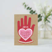 招待状：無作為な親切パーティー インビテーションポストカード (スタンド正面)