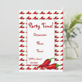 招待状-熱いチリペッパー 招待状 (スタンド正面)