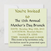 招待状 – 白《植物》百日草 (裏面)