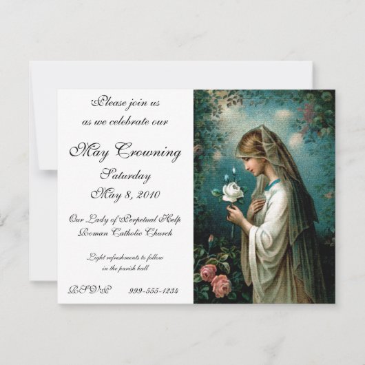 招待状:神秘的バラ 招待状 (正面)