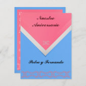 招待状 - 私たちの記念日 (正面/裏面)