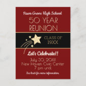 招待状!第50期クラス懇親会はがき ポストカード (正面)