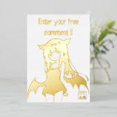 招待状　 箔招待状 (立ち正面)