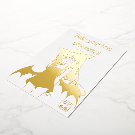 招待状　 箔招待状 (回転した状態)