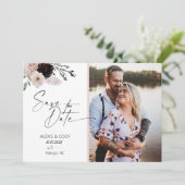 招待状,結婚ブライダル，ボホブライダル,赤面 招待状 (スタンド正面)