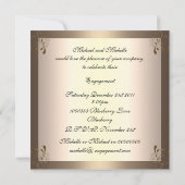 招待状 結婚式 誘惑 グラマラス クリーム ゴールド フラワー (裏面)