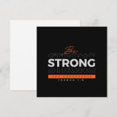 招待状 - 聖書 ヨシュア 1:9 - 文房具 (正面/裏面)