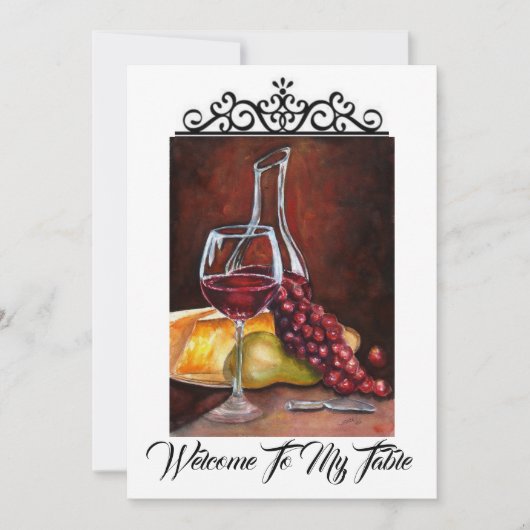 招待状 – 自分のテーブルへようこそ (正面)