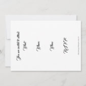 招待状 – 自分のテーブルへようこそ (裏面)