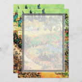 招待状。花咲く庭園の小道 招待状 (正面/裏面)