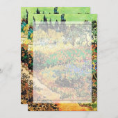 招待状。花咲く庭園の小道 招待状 (正面/裏面)