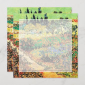 招待状。花咲く庭園の小道 招待状 (正面/裏面)