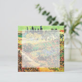 招待状。花咲く庭園の小道 招待状 (スタンド正面)