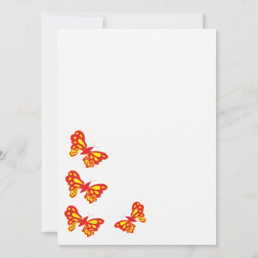 招待状/蝶 招待状 (裏面)