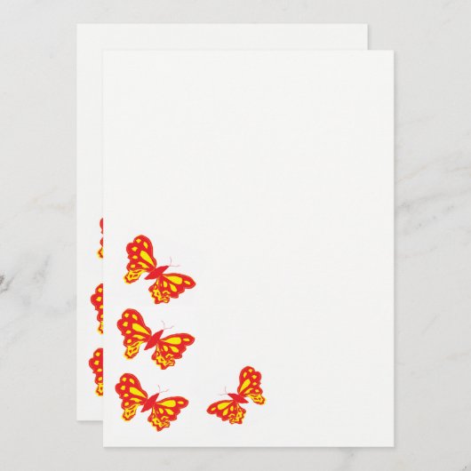 招待状/蝶 招待状 (正面/裏面)