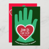 招待状: 親切さのクリスマスの偶然の事故 招待状 (正面/裏面)