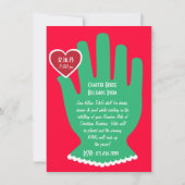 招待状: 親切さのクリスマスの偶然の事故 招待状 (裏面)