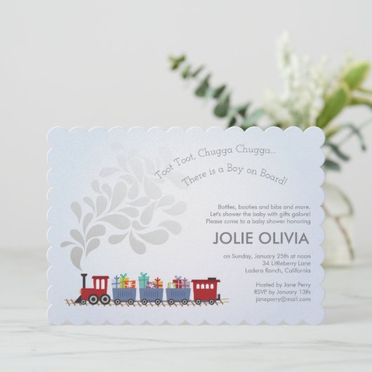 招待状 | 赤ちゃんシャワー | ベビー搭載 (スタンド正面)