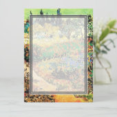 招待状。道のある花咲く庭 招待状 (スタンド正面)