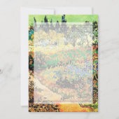 招待状。道のある花咲く庭 招待状 (正面)