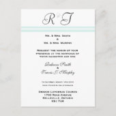 招待状 – 青 (正面)