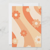 招待状- 40th誕生日 – レトロピーチパステル 招待状 (裏面)