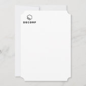 招待状 4.5" x 6.25" (正面)