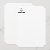 招待状 4.5" x 6.25" (正面/裏面)