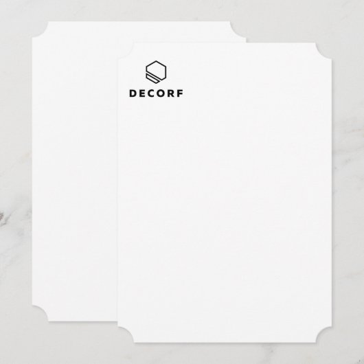 招待状 4.5" x 6.25" (正面/裏面)