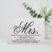 招待状- Glitブライダルシャワー未来Mrs.Iridescent 招待状 (スタンド正面)