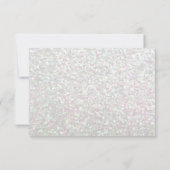 招待状- Glitブライダルシャワー未来Mrs.Iridescent 招待状 (裏面)