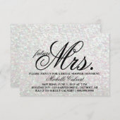 招待状- Glitブライダルシャワー未来Mrs.Iridescent 招待状 (正面/裏面)