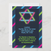 招待状(Glow-in-the-Darkバー&バルミツワー) 招待状 (裏面)