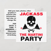 招待状 - JACKASS、マティーニパーティー (正面/裏面)