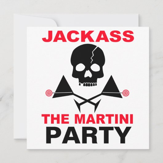 招待状 - JACKASS、マティーニパーティー (正面)